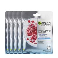Garnier Skinactive Face Hydra Bomb Sheet Mask met Granaatappel - Gezichtsmasker - 20 Stuks - Voordeelverpakking - thumbnail