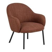 Bendt Fauteuil 'Jacquilyn' Structuurstof, kleur Terracotta - thumbnail