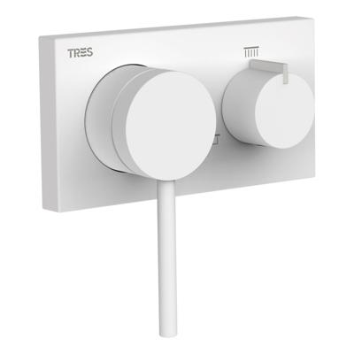Douchekraan Tres 3V 3-Weg Mengkraan Mat Wit Tres Douchekraan Tres 3V 3-Weg Mengkraan Mat Wit Tres