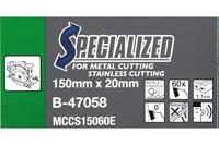 Makita Accessoires Cirkelzaagblad RVS/Staal | Specialized 150x20x1,1 60T 0g - B-47058 B-47058 - thumbnail