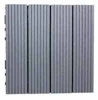 Kunststof tuintegel 30x30x2,4 cm grijs - thumbnail