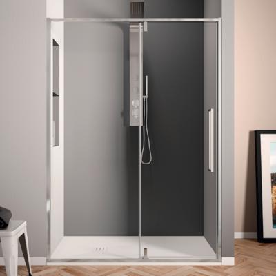 Klapdeur Lacus Murano Tweedelig Helder Glas 100x200 cm Aluminium Profiel Chroom Klapdeur Lacus Murano Tweedelig Helder Glas 100x200 cm Aluminium Profiel Chroom