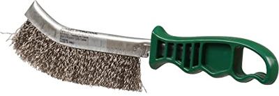 Staalborstel gebogen rvs