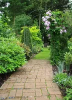 Alexsar Art Tuinschilderij tuinpad 70x50cm - thumbnail