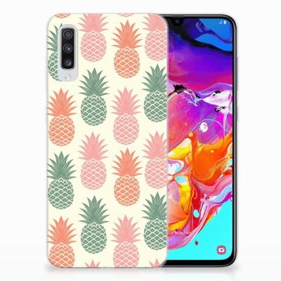 Samsung Galaxy A70 | Siliconen Case | Ananas