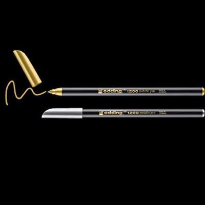 Fineliner edding 1200 f zilver en goud