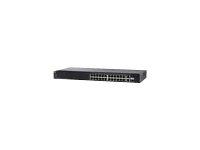 Cisco SF250-24 gemanaged L2/L3 Fast Ethernet (10/100) zwart 1U - netwerkswitches (beheerde L2/L3, Fast Ethernet (10/100), montageraak, 1U) - thumbnail
