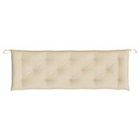 Tuinbankkussen 150x50x7 cm oxford stof beige - thumbnail