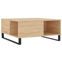 Salontafel 80x80x36,5 cm bewerkt hout sonoma eikenkleurig - thumbnail