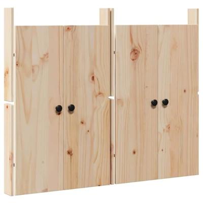 VidaXL Keukendeur 2 pcs crème 50 x 9 x 82 cm massief grenenhout