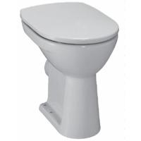 Jika Lyra plus - Staand toilet - verhoogd +6 - AO aansluiting - vlakspoel - keramiek - glans wit h8253870000001 - thumbnail