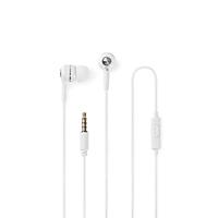 Nedis - Hoofdtelefoon met kabel - in-ear - 1,2 m ronde kabel - geïntegreerde microfoon - handsfree functie - wit - thumbnail