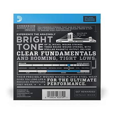 D&apos;Addario EXL170-5TP Nickel Wound Regular Light 45-130 snaren voor vijfsnarige bas (2 sets)