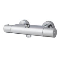 Douchekraan Thermostatisch Amon Round Chroom Aqua Splash - thumbnail