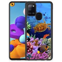 Samsung Galaxy A21s Back Cover Vissen - thumbnail