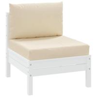 Palletkussens 2 st stof beige - thumbnail