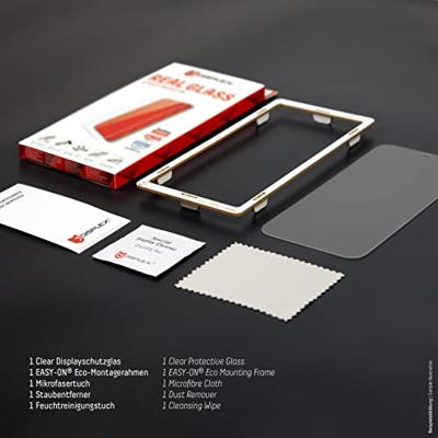 Displex Displaybeschermglas 'Real Glass' geschikt voor Apple iPhone 12 & iPhone 12 Pro (6,1 inch), helder