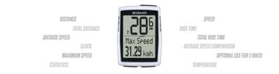 Sigma BC 12.0 WR Bedrade Fietscomputer - Wit Sigma BC 12.0 WR Bedrade Fietscomputer - Wit