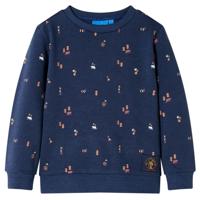 VidaXL Kindertrui 92 gemêleerd marineblauw - thumbnail