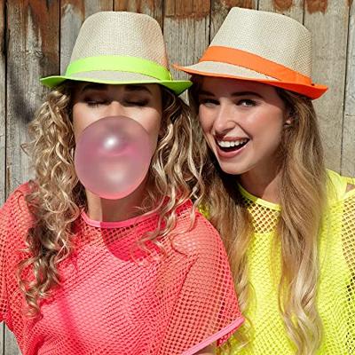 Geel T-shirt Met Visnet Top