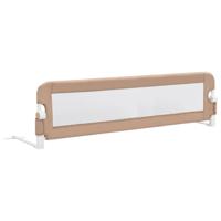 VidaXL Bedhekje peuter 150x42 cm polyester taupe - thumbnail