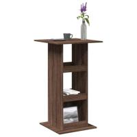 Bartafel met opbergruimte 60x60x102 cm hout bruin eikenkleur - thumbnail