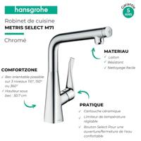 Hansgrohe Metris s keukenkraan chroom 14883000 - thumbnail