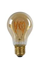Lucide A60 TWILIGHT SENSOR - Filament lamp - Ø 6 cm - LED - E27 - 1x4W 2200K - Dag/nacht sensor - Amber - thumbnail