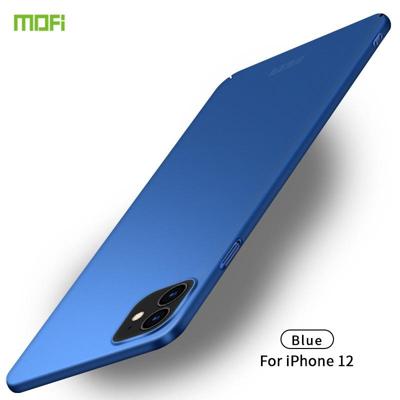 Voor iPhone 12 5.4 MOFI Frosted PC Ultra-thin Hard Case(Blauw)