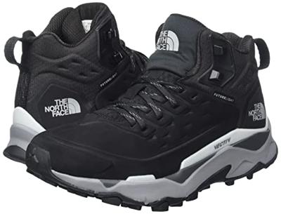 The North Face Vectiv Exploris Mid Futurelight Leather Dames Hoge Wandelschoen TNF Black - Meld Grey 41