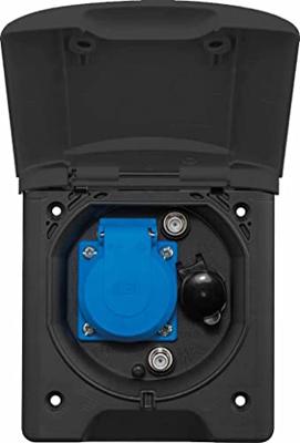 AS Schwabe 62474 Stopcontact (inbouw) IP44 Zwart AS Schwabe 62474 Stopcontact (inbouw) IP44 Zwart