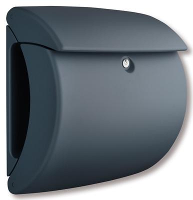Burg Wächter 35650 PEARL 886 Brievenbus Kunststof Granietgrijs (mat) Sleutelslot