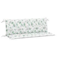 VidaXL Tuinbankkussens 2 st bladpatroon 150x50x7 cm stof - thumbnail