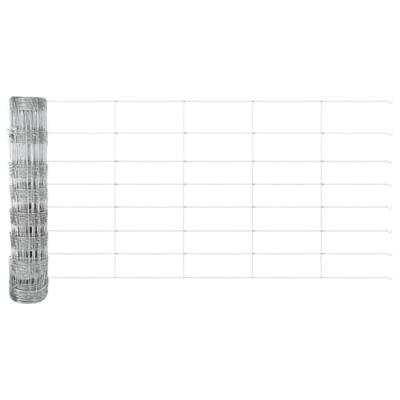 VidaXL Afrasteringspaal gegalvaniseerd 25 x 0,8 m staal