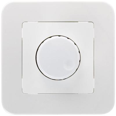 LED Dimmer 230V Inbouw - Enkel Knop 1-300W - Inclusief Wit Afdekraam