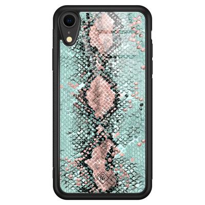 iPhone XR glazen hardcase - Baby snake