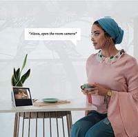 Woox HD 1080P bewakingscamera binnen gratis cloud-service draadloze WLAN IP camera IR bericht tweeweg audio met bewegingsmelder babyphone, huisdier - thumbnail
