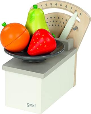 Goki houten weegschaal grijs/wit Goki houten weegschaal grijs/wit