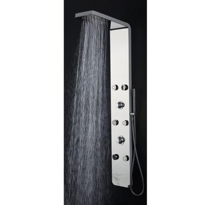 Douchepaneel Lacus Ustica 144x20x4,7 cm Glanzend Chroom Lacus