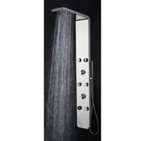 Douchepaneel Lacus Ustica 144x20x4,7 cm Glanzend Chroom Lacus - thumbnail