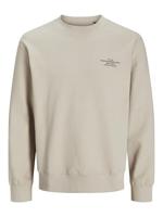 Jack & Jones Jprblachad Branding Sweat Crew Neck Ln Sweater Silver Lining - thumbnail
