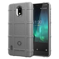 Volledige dekking schokbestendig TPU Case voor Nokia 3.1 C (grijs) - thumbnail