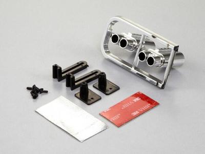 Uitlaten, rond dubbel (uit te breiden met LED) voor 1/10