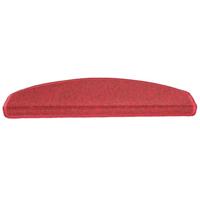 VidaXL Trapmatten 10 st 65x24x4 cm röd halfrond groot - thumbnail