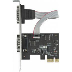 Delock 90001 PCI Express x1-kaart naar 2 x seriële RS-232