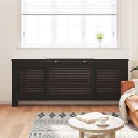 Radiatorombouw 205 cm MDF zwart - thumbnail