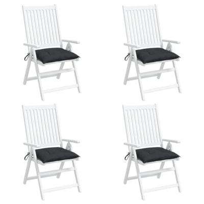 VidaXL Palletkussens 4 st 50x50x7 cm oxford stof zwart