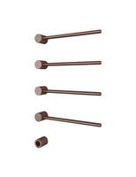 Hotbath &MORE set van 4 rails RARH50 ROUND 50 cm met separate schakelaar en inbouw element Geborsteld Koper PVD (RARH50-4BCP) - thumbnail