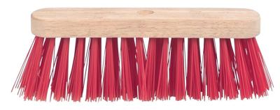 Schuurborstel met PVC haren, uit ongelakt hout, 29 cm