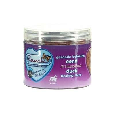 Renske gezonde beloning mini hartjes eend hondensnack 100gr